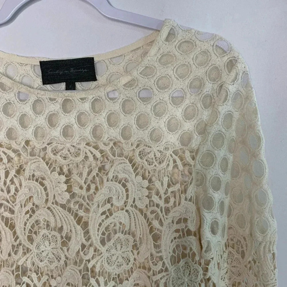 Sunday in Brooklyn Anthro Laced Interlude Top Size Small - Picture 7 of 10